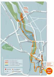 Streckenplan Stadtlauf Nürnberg 2013